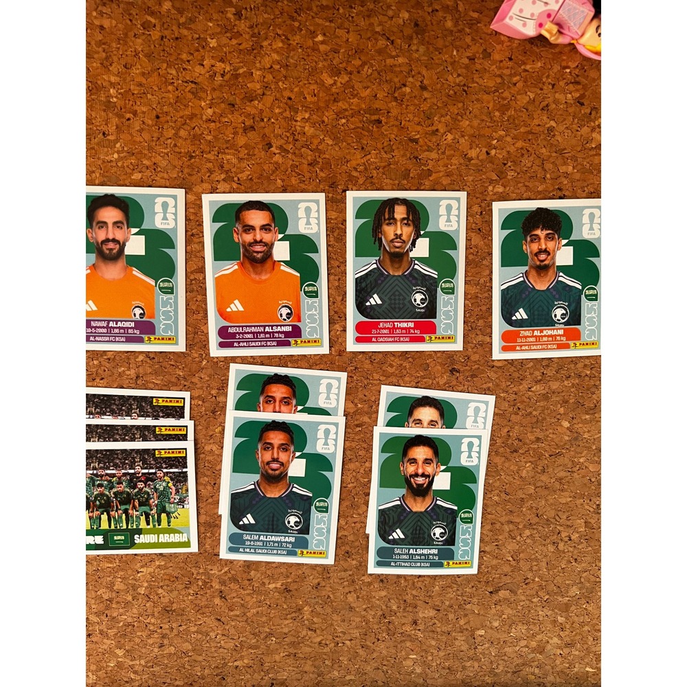 Panini FIFA World Cup 2026 Saudi Arabia Sticker Lot KSA 2 3 6 13 16 19 Soccer